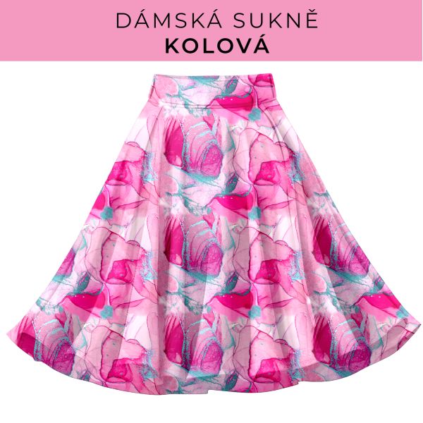 DÁMSKÝ střih - Kolová sukně