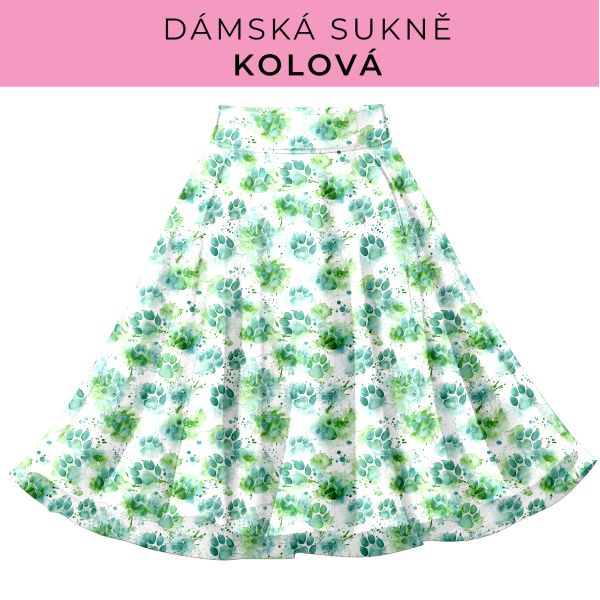 DÁMSKÝ střih - Kolová sukně
