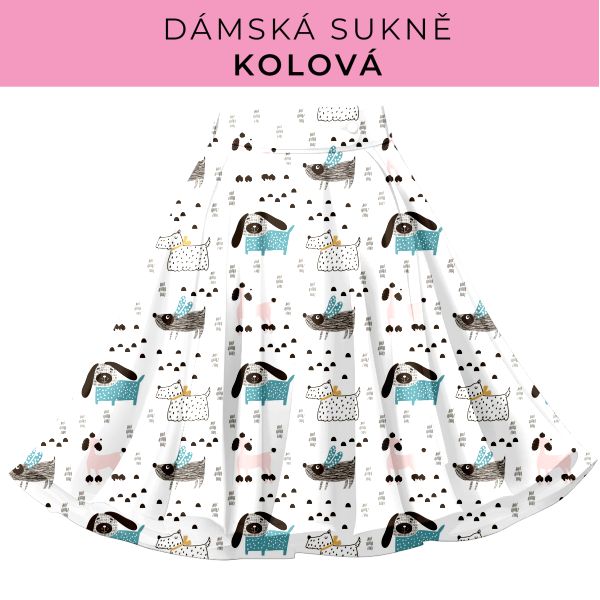 DÁMSKÝ střih - Kolová sukně