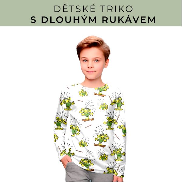 DĚTSKÝ střih - triko dlouhý rukáv