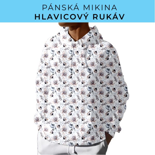 PÁNSKÝ střih - mikina s kapucí