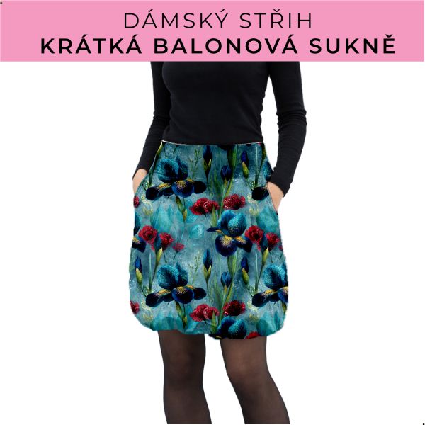 Dámský střih - balonová krátká sukně