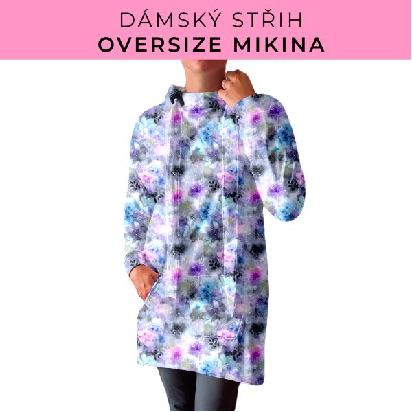 DÁMSKÝ střih - Oversize mikina