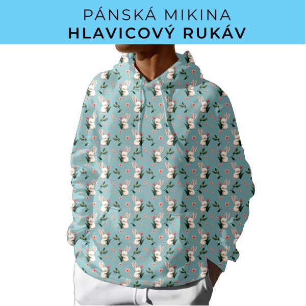 PÁNSKÝ střih - mikina s kapucí
