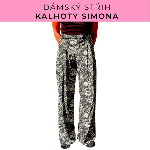 Dámský střih - kalhoty Simona
