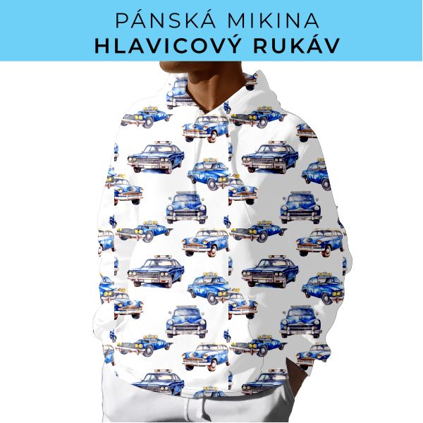 PÁNSKÝ střih - mikina s kapucí