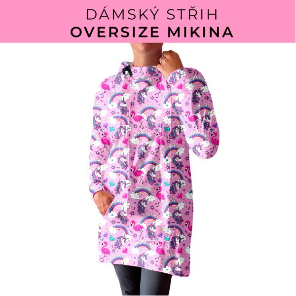 DÁMSKÝ střih - Oversize mikina