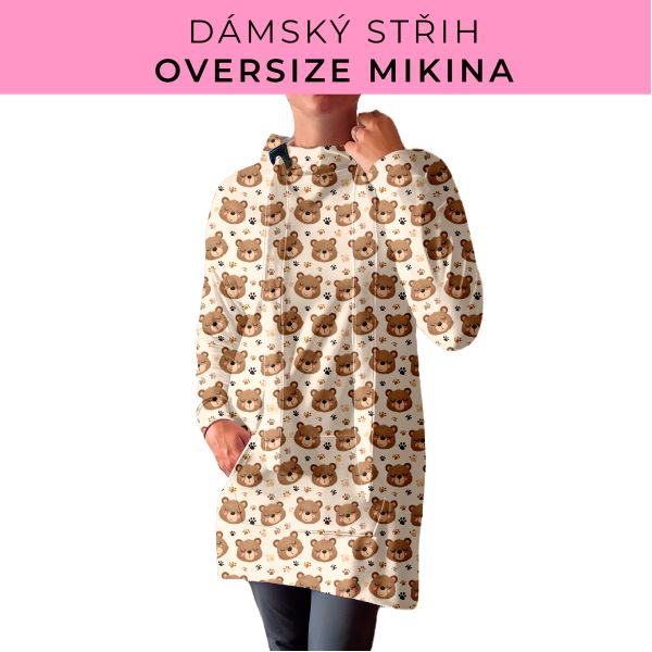 DÁMSKÝ střih - Oversize mikina