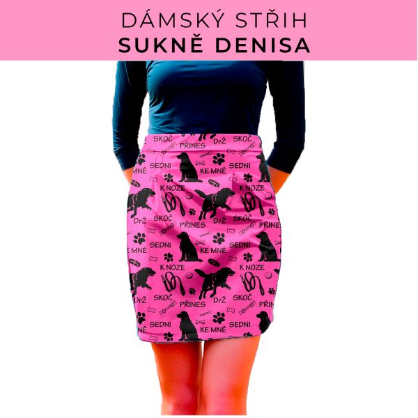 Dámský střih - Dámská sukně Denisa