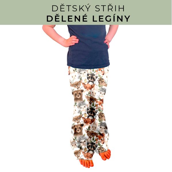 Dětský střih - Dělené legíny