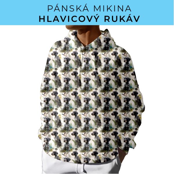 PÁNSKÝ střih - mikina s kapucí