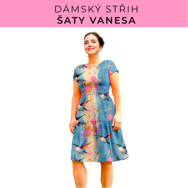 Dámský střih šaty Vanesa