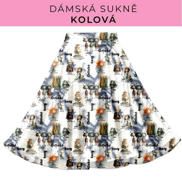DÁMSKÝ střih - Kolová sukně
