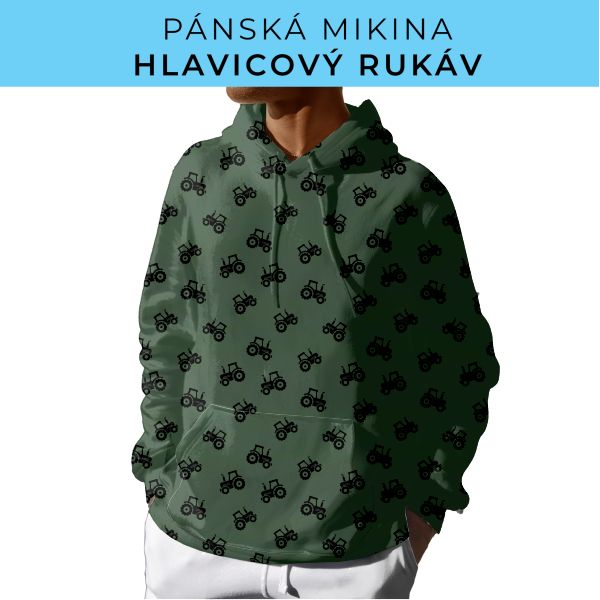 PÁNSKÝ střih - mikina s kapucí