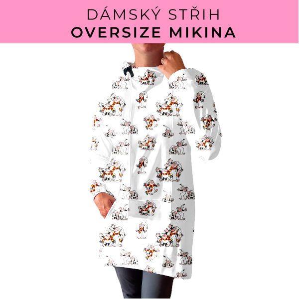 DÁMSKÝ střih - Oversize mikina