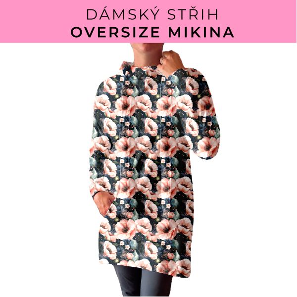 DÁMSKÝ střih - Oversize mikina