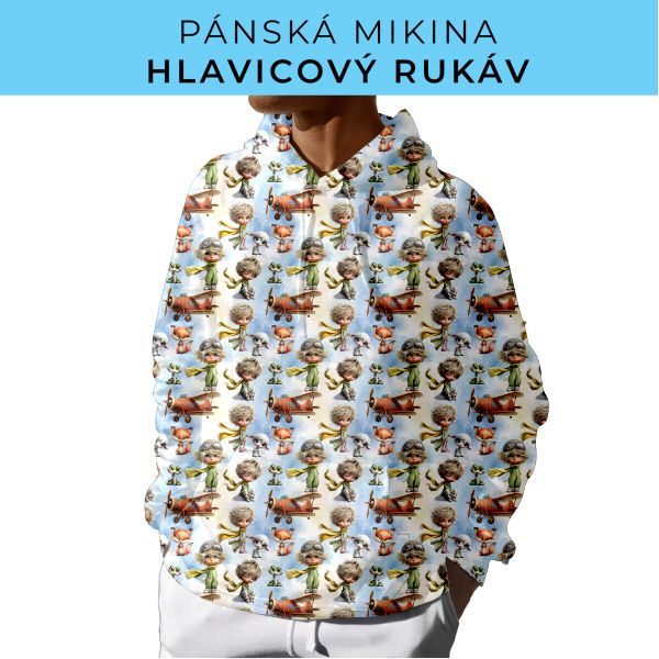 PÁNSKÝ střih - mikina s kapucí