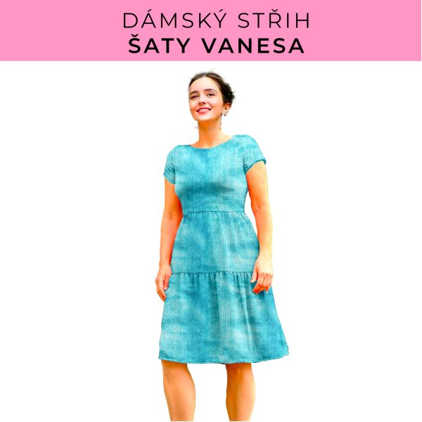 Dámský střih šaty Vanesa