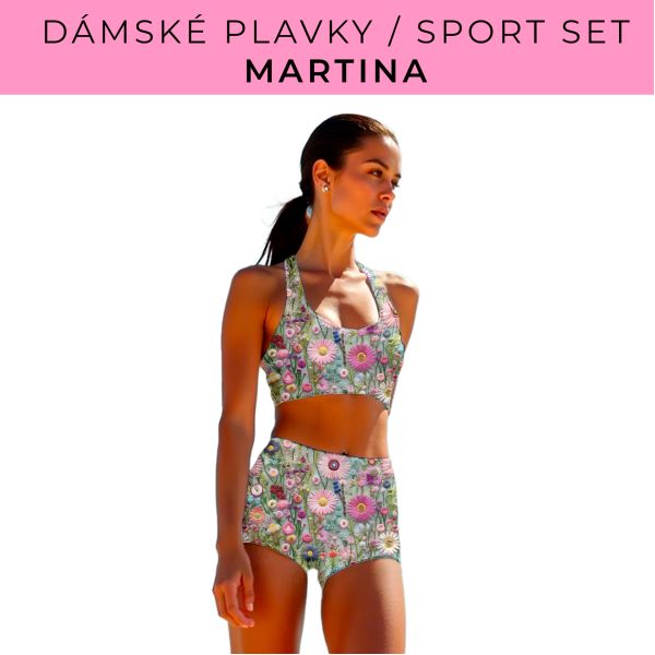 Dámský střih - plavky / sportovní set Martina
