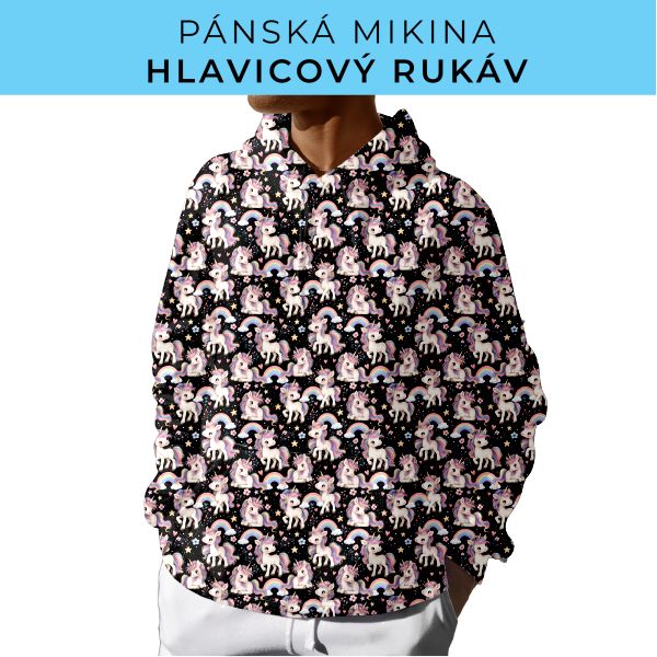 PÁNSKÝ střih - mikina s kapucí