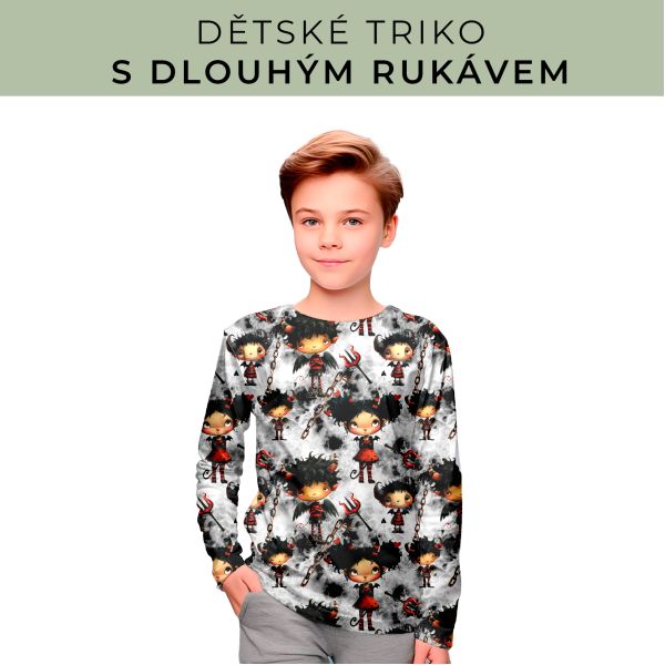 DĚTSKÝ střih - triko dlouhý rukáv