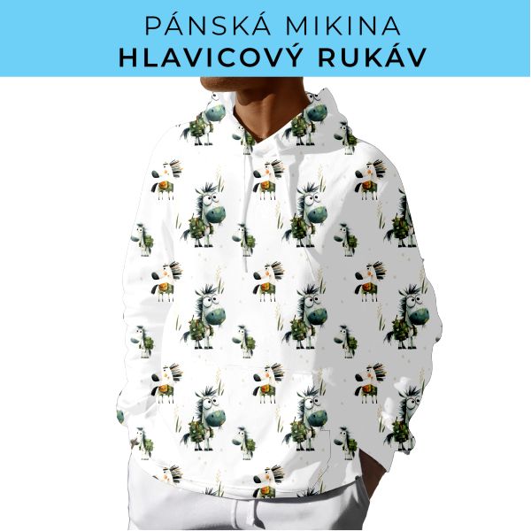 PÁNSKÝ střih - mikina s kapucí