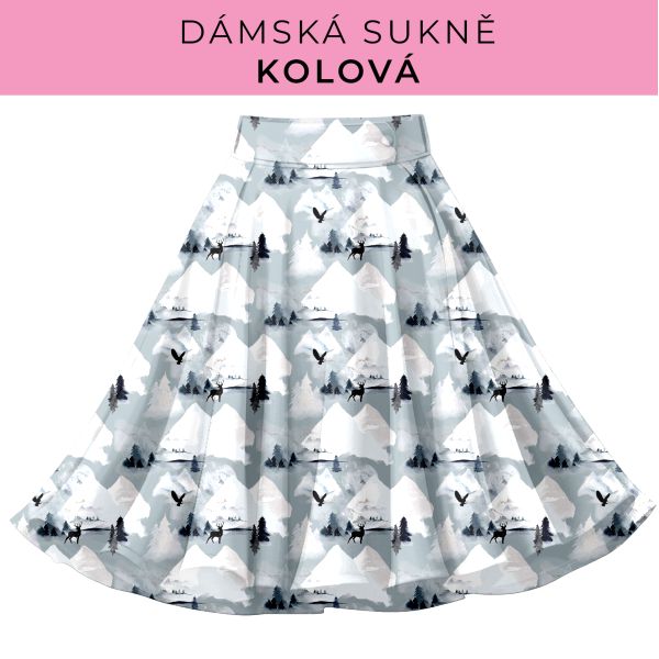 DÁMSKÝ střih - Kolová sukně