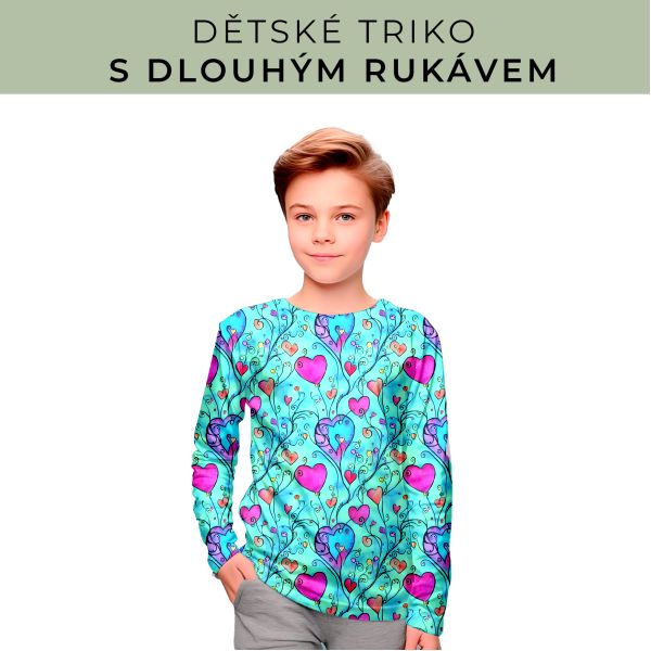 DĚTSKÝ střih - triko dlouhý rukáv