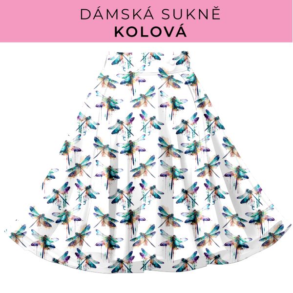 DÁMSKÝ střih - Kolová sukně