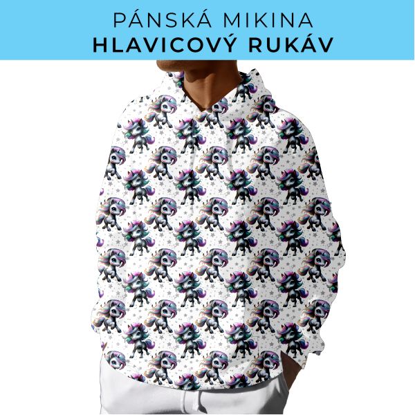 PÁNSKÝ střih - mikina s kapucí
