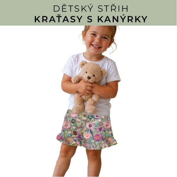 Dětský střih - Kraťásky s kanýrkem