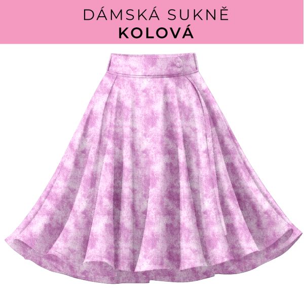 DÁMSKÝ střih - Kolová sukně