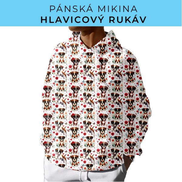 PÁNSKÝ střih - mikina s kapucí