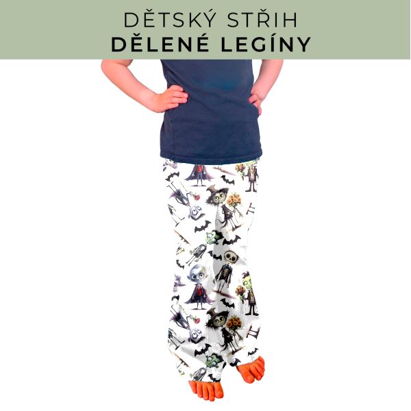 Dětský střih - Dělené legíny