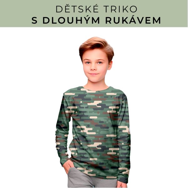 DĚTSKÝ střih - triko dlouhý rukáv