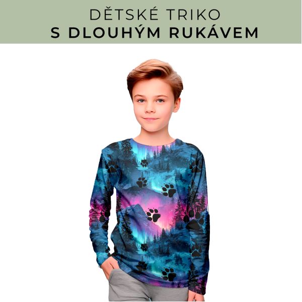 DĚTSKÝ střih - triko dlouhý rukáv