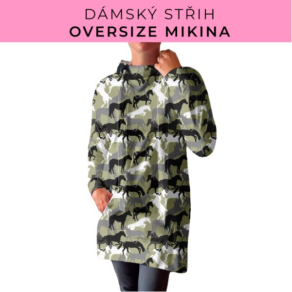 DÁMSKÝ střih - Oversize mikina