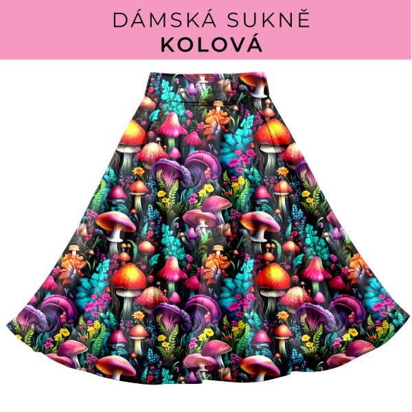 DÁMSKÝ střih - Kolová sukně