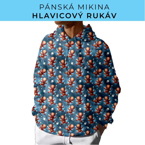 PÁNSKÝ střih - mikina s kapucí