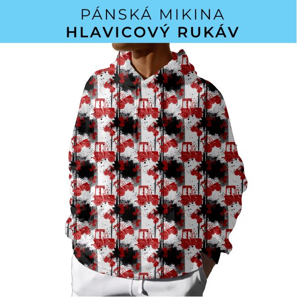 PÁNSKÝ střih - mikina s kapucí