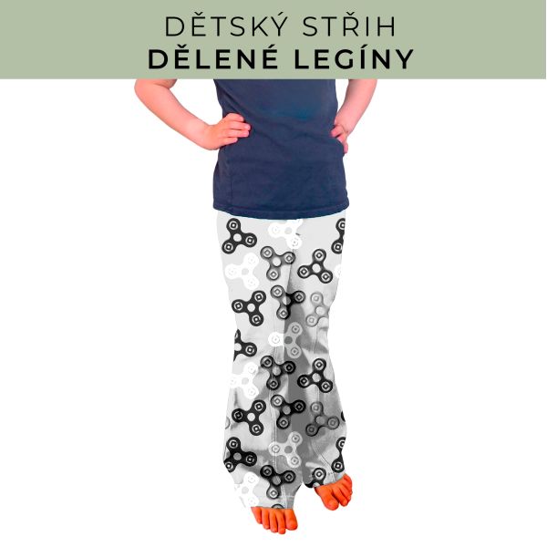 Dětský střih - Dělené legíny