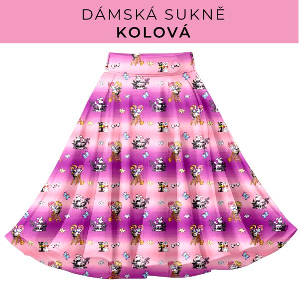 DÁMSKÝ střih - Kolová sukně