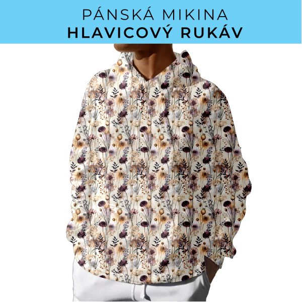 PÁNSKÝ střih - mikina s kapucí