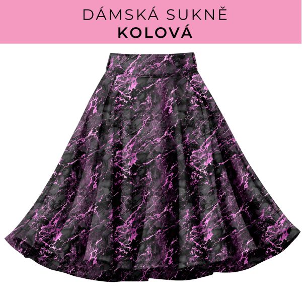 DÁMSKÝ střih - Kolová sukně