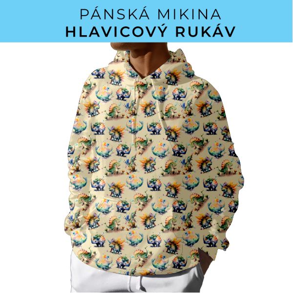 PÁNSKÝ střih - mikina s kapucí