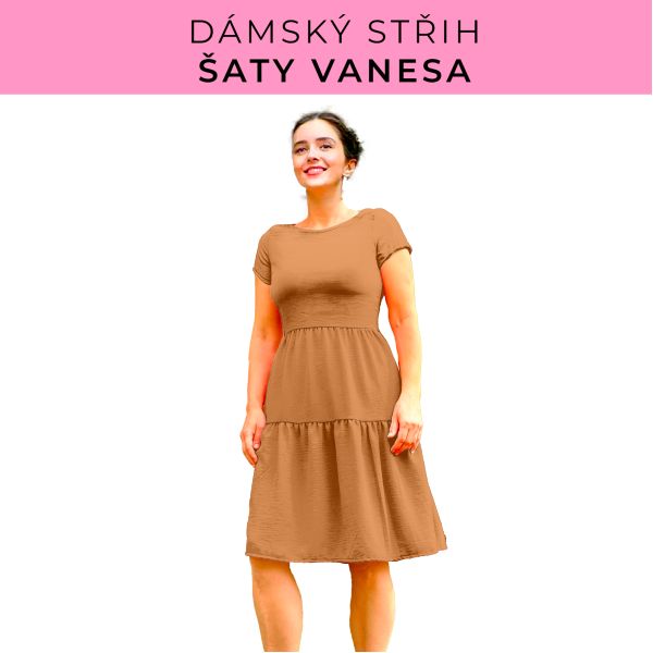 Dámský střih šaty Vanesa