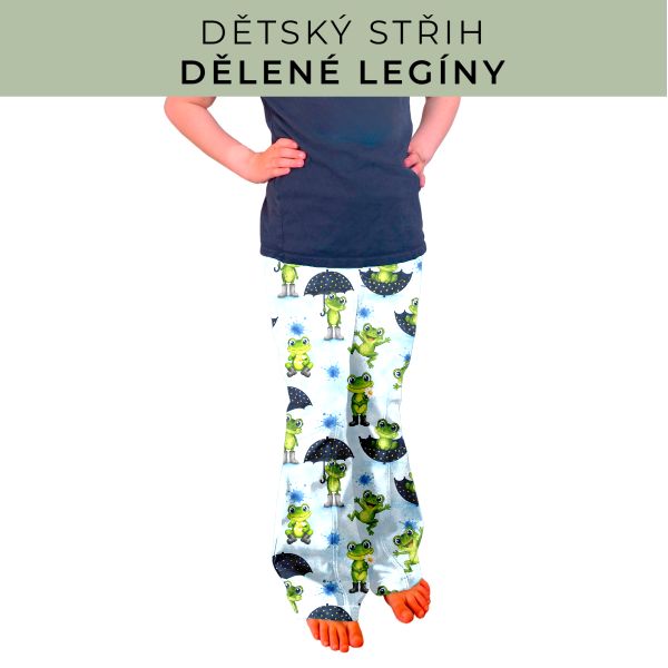 Dětský střih - Dělené legíny