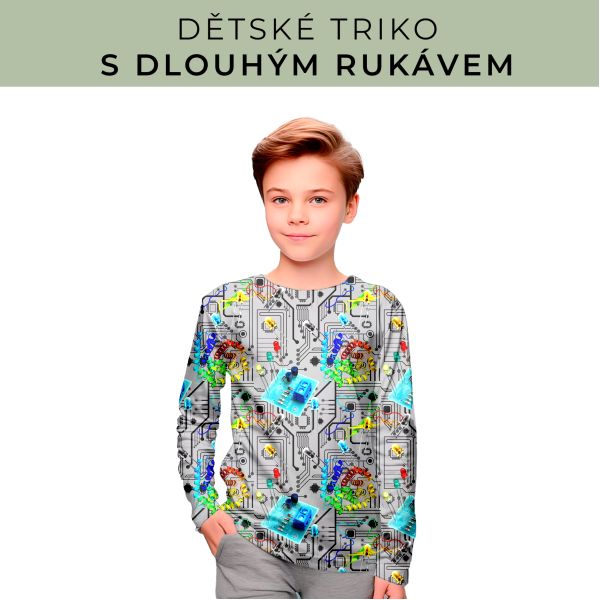 DĚTSKÝ střih - triko dlouhý rukáv