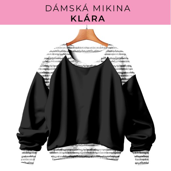DÁMSKÝ střih - mikina Klára