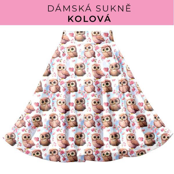 DÁMSKÝ střih - Kolová sukně